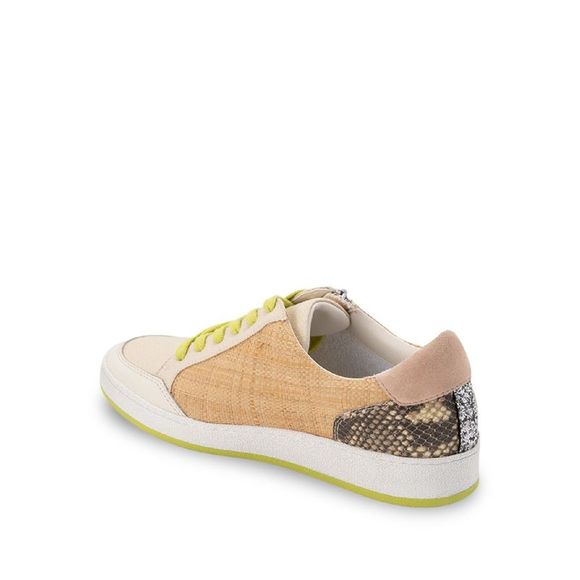 DOLCE VITA Womens Beige Snakeskin 1/2" Platform Miya Wedge Sneakers 7.5 M - Picture 3 of 3